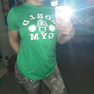 World gym st. Patrick day tee